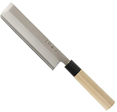 Fuji Cutlery FC-375 Square Thin Blade, For Left Handed Use, 7.1 inches (180 mm), Made in Japan, Molybdenum Vanadium Steel, Single Edged, Tatana Shusaku, Molybdenum Vanadium Steel and Knife