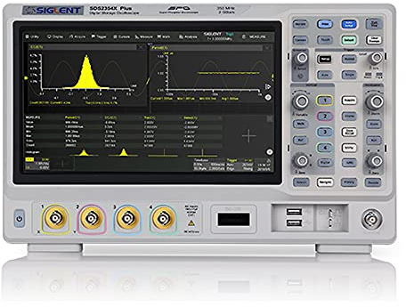 SIGLENT Serie SDS2000X Plus Osciloscopio de Fósforo Digital, 2 Canal, 100 MHz Ancho de banda, 200 Mpts Profundidad de Memoria, 10.1 Monitora