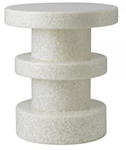 Normann Copenhagen Hocker Bit Stool aus Polyethylen in der Farbe: Weiß, Größe: 36 x 42 cm, 605705
