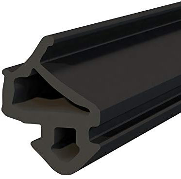 Seiletech.de Junta para ventanas | S-1127 | 10 m | Veka PVC Ventana Junta de goma | Negro | Burlete de aire Junta de perfil | Junta de goma Junta de sellado de plástico