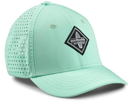 Soulbuddy Chapeau de soleil pour enfant - Casquette de sport pour garçons et filles - Casquette snapback - 2 tailles disponibles, Menthe légère., M