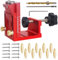 Julymoda Taschenloch Bohrschablone Pocket Hole Jig Set, Bohrhilfe mit 2*HSS φ9mm Bohrer 10*Schrauben 10*Holzbearbeitungsstöpseln für Möbelbau Holzbearbeitung