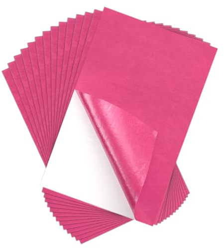 QUARKZMAN 15 Stück Selbstklebende Filzplatten, Filzstoff Selbstklebend Filz 11,8 Zoll x 7,9 Zoll Abzieh- und Aufkleben Rosa Bastelfilz für DIY-Näh- und Bastelprojekte