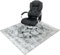 Homcomodar Alfombra Silla Escritorio 90x120cm Gris Alfombra Protectora Suelo Silla Ruedas Antideslizante Alfombra para Silla de Gaming Ruedas Oficina Ordenador