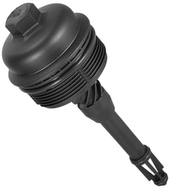 Riloer Oljefilterlock, lock för oljefilterhölje, svart oljefilter hölje kompatibel med Mercedes-Benz B250 C300, A2701800438 A2701800400