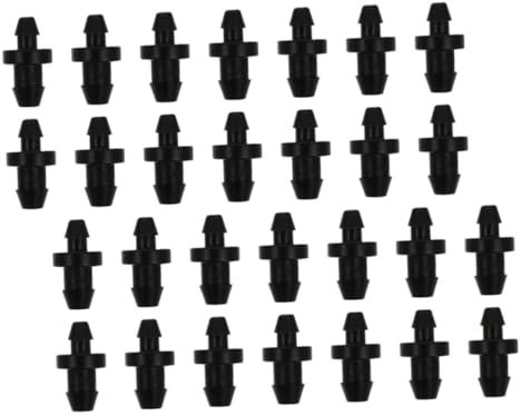 YARNOW Tapones De Plástico Para Riego Por Goteo 1/4 60 Piezas Para Jardinería Doméstica, Accesorios Resistentes y Firmes Para Tubería De Riego Exterior Sin Fugas