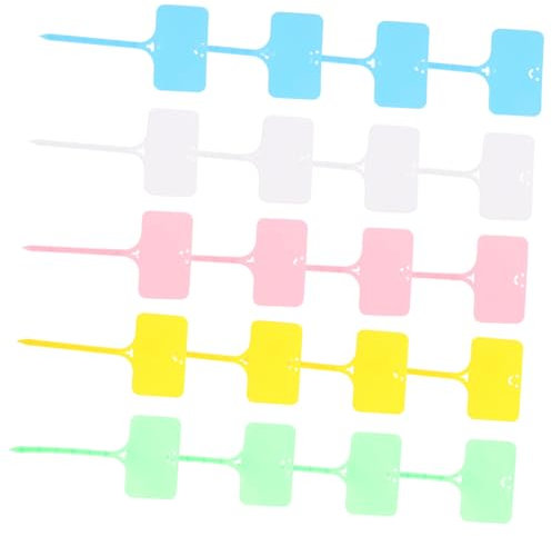 HIAKDOFT 100pièces Marqueurs De Plantes Plastique Étiquettes De Jardin Forme De t Imperméables Et Résistants Aux Uv Pour Plantes Extérieur Et Intérieur