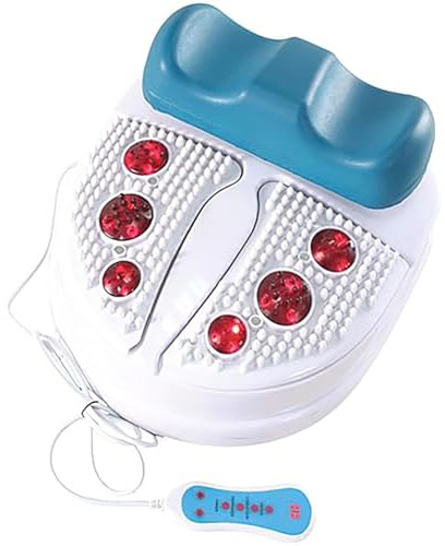 Máquina masajeadora de pies, ejercitador eléctrico de chi para ejercicio aeróbico pasivo, cómoda cuna acolchada para el tobillo, masaje de fisioterapia con vibración de vitalidad