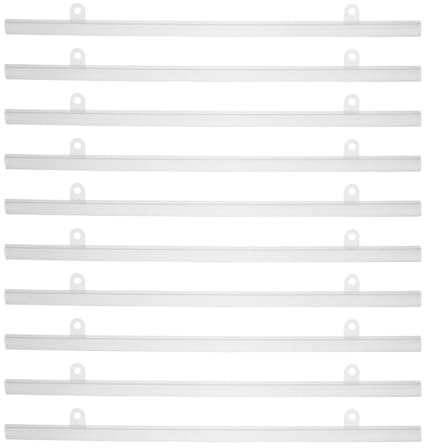 ADOCARN 10 Pezzi Aste per Appendere Poster in Pvc 50 Cm Ganci per Esposizione Pubblicità Stabile per Negozi Centri Commerciali Supermercati