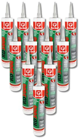Red Devil 0980 RD 3000 Advanced Self-Leveling Concrete Sealant, Gray, 9.0 Oz., Pack of 12