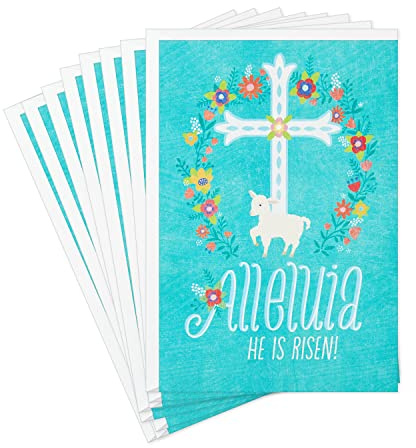 DaySpring Pack of Religious Easter Cards, Alleluia (8 Cards with Envelopes)