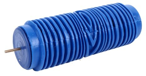 Patterned Paint Roller, Reusable Rubber Embossed Flower Texture Tool for Walls Doors Blue 5 Inch 1 Piece