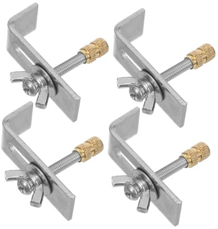 PartyKindom Clips De Fixation Pour Évier Cuisine Universels En Métal Résistant, Supports De Lavabo Sous Plan Pour Salle De Bain, Kit De Montage Adapté à Différentes Tailles