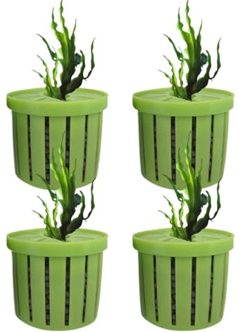 baoauh Aquarium Plant Weights 40pcs Aquarium Plant Holder Stable Fish Tank Basket Hydroponics Planting Water Feature Decoration Accessories(Green)