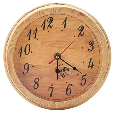 MotiveTech Horloge Murale Sauna Chaleureux Horloge Sauna sans Reflet pour