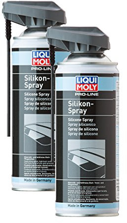 2X Liqui Moly Silikon-Spray Silikonschmierstoff Schmierstoff Kunststoff Gummi Metall Holz 400 Ml 7389