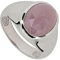 La Luna Design Damen-Ring Sterling-Silber 925 rhodiniert Saphir pink RW19