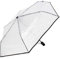 iX-brella Taschenschirm transparent mit Lens-Effekt durchsichtig mit Einfassband schwarz