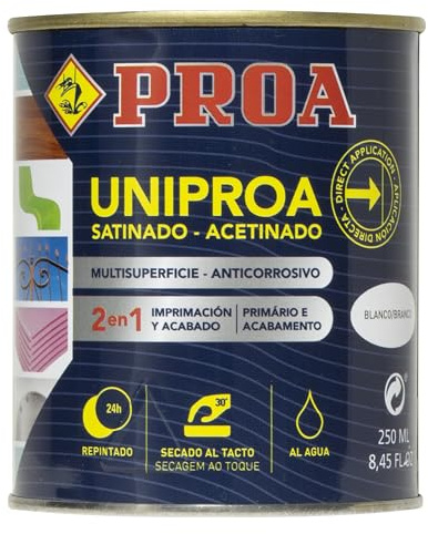 Uniproa al agua. Imprimación multiadherente todoterreno. Blanco. 250 ML.