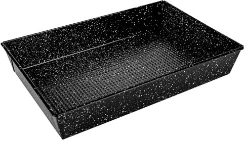 KARL HAUSMANN Tief Backblech für Backofen - 36x24 cm - Rechteckig Backform mit Hohem Rand - Kuchenblech mit Antihaftbeschichtet - Kuchenform Eckig - Baking Tray - Backofenform - Tiefes Backbleche