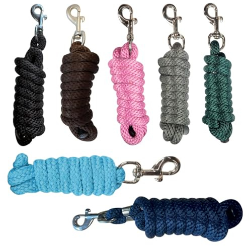 Horses Longhina Dream, in Nylon Tubolare e Metallo, Impugnatura in Nylon Piatto con Morbido Rivestimento in Pelo, Disponibile in Blu, Royal Blu, Rosa, Arancio e Verde Lime (Grigio)
