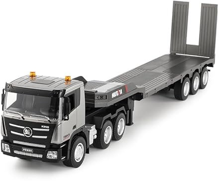 wheelfun Huina 1318 1:18 RC Traktor Truck 9CH Ferngesteuerte Autos mit Pritschenanhänger