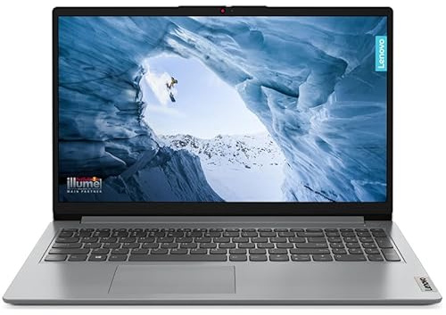 Lenovo IdeaPad 1 15IAU7 Laptop | 15.6 Inch Full HD Screen | Intel Core i3-1215U 6-Core CPU | 8GB DDR4 RAM | 128GB NVMe SSD | Intel UHD Graphics | Windows 11 Home - Cloud Grey