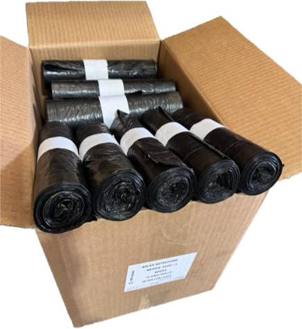 ★750 Bolsas Basura Papelera CIERRE FÁCIL SEDISAC PE 100% Reciclado UNE-EN15343 30L 55x55+5 20µm galga 80 NEGRA GTIN 8437027548468 Contribución SCRAP RD 1055/2022 ENV/2025/54349 con 0,018 €/Caja
