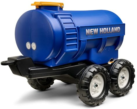 Falk - Remorque Citerne Grande capacité avec Robinet et épandeur - New Holland - 30L - Dès 3 Ans - Compatible avec tracteurs et tractopelles Falk 3/7 Ans - 100% Fabriqué en France - 943NH