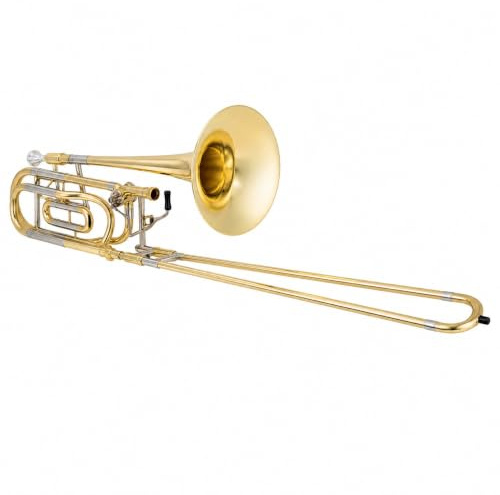 Tubo de tracción de laca dorada for trombón tenor de tono Bb/F
