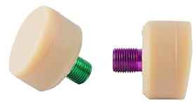 Antik Gumball Toe Stop - Natural - Short Stem (18mm), 75A - Pair