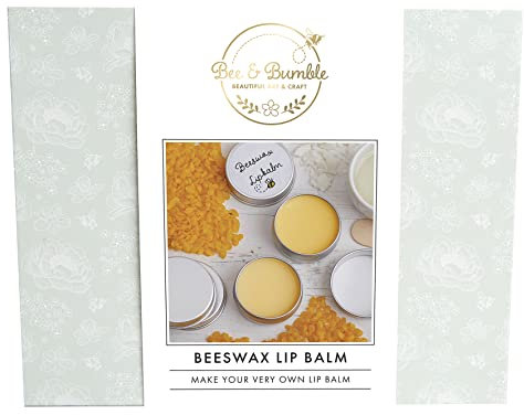 Bee & Bumble Beeswax Lip Balm, Yellow, Single Craft Kit Set, DIY, Art And Crafts, Wax, Unique Gift