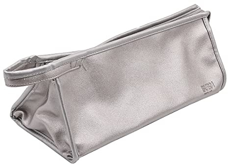 Alnicov Custodia da viaggio in pelle PU Custodia da trasporto Custodia universale per Dyson Supersonic Asciugacapelli Piastra per capelli e accessori (Argento)