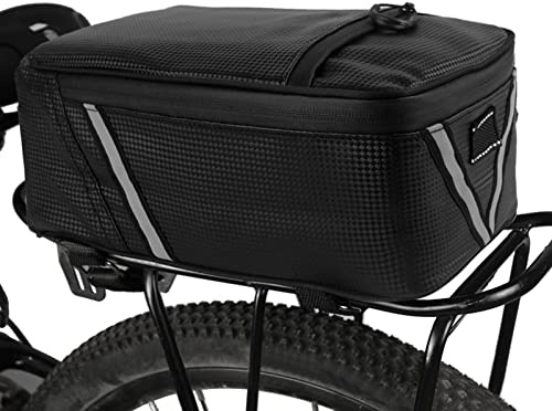 Karlak Sac arrière pour vélo de 5 l, sac résistant à l'eau pour coffre de vélo, sac pour siège arrière de vélo électrique, sacoche