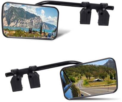 Gekufa 2 Stück Wohnwagenspiegel universal, einstellbar außenspiegel wohnwagen, wohnwagen spiegel auto für alle gängigen Fahrzeuge, Autos, Wohnwagen, Whnwagen