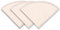 Organic Cloth Coffee Filters Cone no. 2, 3-Pack Reusable Hario Style V60 Pourover Coffee Filters (2-3 Cups)
