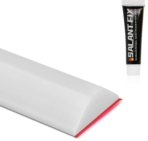 Flintronic 1M Wet Room Floor Barrier, Shower Threshold Water Barrier with 20G Glue, Silicone Water Retaining Strip for Kitchen, Bathroom