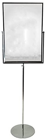 Affischställ i rostfritt stål reklamställ Nytt justerbart affischställ Fast Display Board Affischställ (Färg: Silver Storlek: 62,5x42,5x150-210 cm) (Silver 62,5x42,5x150) (Silver 6