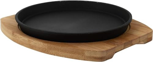 HPTHLY Bistecca Teppanyaki Piastra per Bistecca sfrigolante Piastra per Bistecca Piastra per Barbecue Piastra per griglia Teppanyaki Griglia per Padella in ghisa Padella per Barbecue