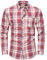 Blu Apparel Men's Checked Shirt Mens Shirts Short Sleeve and Long Sleeve Cotton Casual Shirt for Men (UK, Alpha, L, Regular, Regular, Red Long Sleeve)