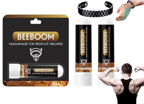 Zytuuob Inhalateur bien-être Biancat ProstaVibe Bee, bâton d'inhalateur nasal, spray professionnel pour la prostate améliore la circulation sanguine, restaure la vitalité pour le bien-être (2PCS)