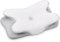Ehomfory Oreiller Ergonomique Cervical, 2 en 1 Oreiller Memoire Forme pour la Nuque, Oreiller pour Dormir sur Le côté, Le Dos et Le Ventre, 62 x 41 x 9/12cm (Blanc)