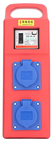 Industrial Outlet Portable Distribution Box 2 Position Power Outlet IP44 Protection for Construction Sites Outdoor Facilities