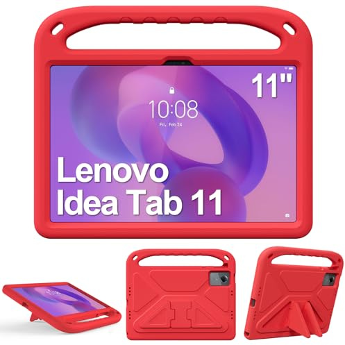 XunyLyee fodral barn för Lenovo Idea Tab 11 tum 2025, röd