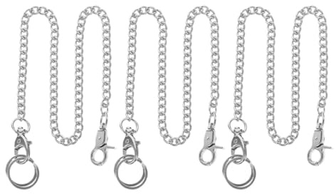 TOYANDONA Catena Pezzi e Inossidabile per Acciaio da in Orologio Finitura Argento 3 Design Versatile Lussuosa Tasch per Accessori Moda Uomo