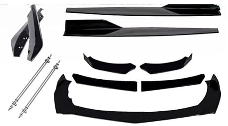 Front Spoiler läpp För Volvo S40 För S60 S80 För S90 Främre Stötfångarläpp Spoiler Splitter Sidokjol Bod Glans Spoilerläpp Frontspoiler(Carbon fiber pattern)