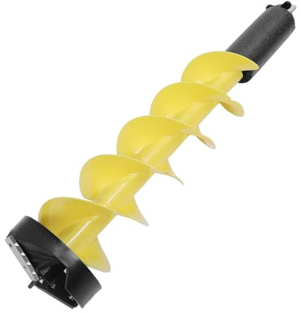 TIKATARER Barrena de Hielo Eléctrica Inalámbrica de Nailon con Taladro de Posicionamiento y Diseño de Flotador, Hoja de Acero de Aleación Dura de 28 Pulgadas de Largo