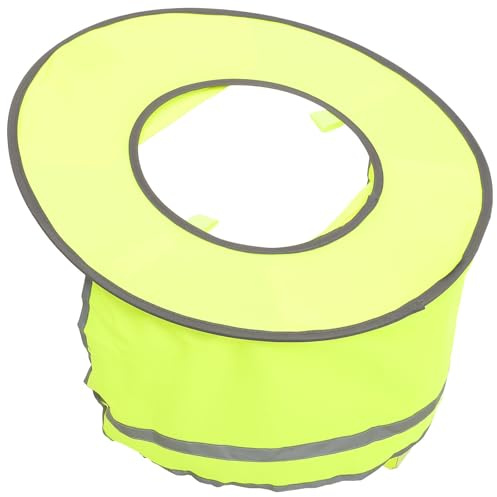 BESPORTBLE Cortina para Casco de Seguridad Visera de Sombrero de Protección y ala del Sombrero Completa, Diseño Reflectante Fácil de Plegar para Fiesta Verano al Aire Libre
