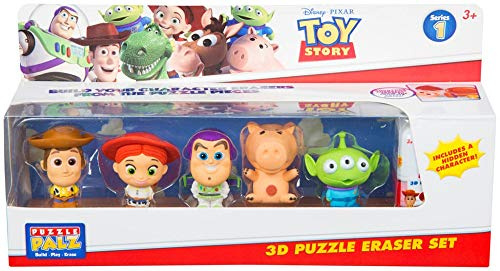 Sambro Disney Toy Story 4 Sammelfiguren | Mit Woody, Buzz, Alien, Hamm und Jessie | Bauen Sie Ihre eigenen Figuren mit Puzzleteilen | Ab 3 Jahren | 1 Versteckte Figur