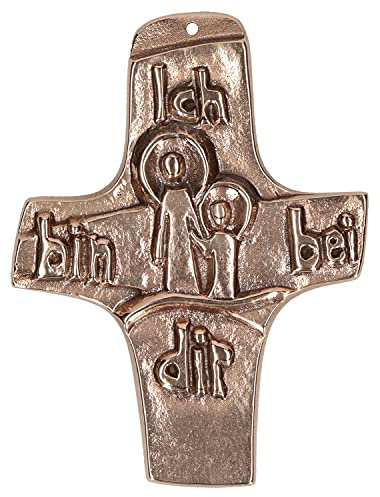 Butzon & Bercker Kommunionkreuz Ich Bin bei dir 9,5 cm Erstkommunion Kruzifix Kreuz